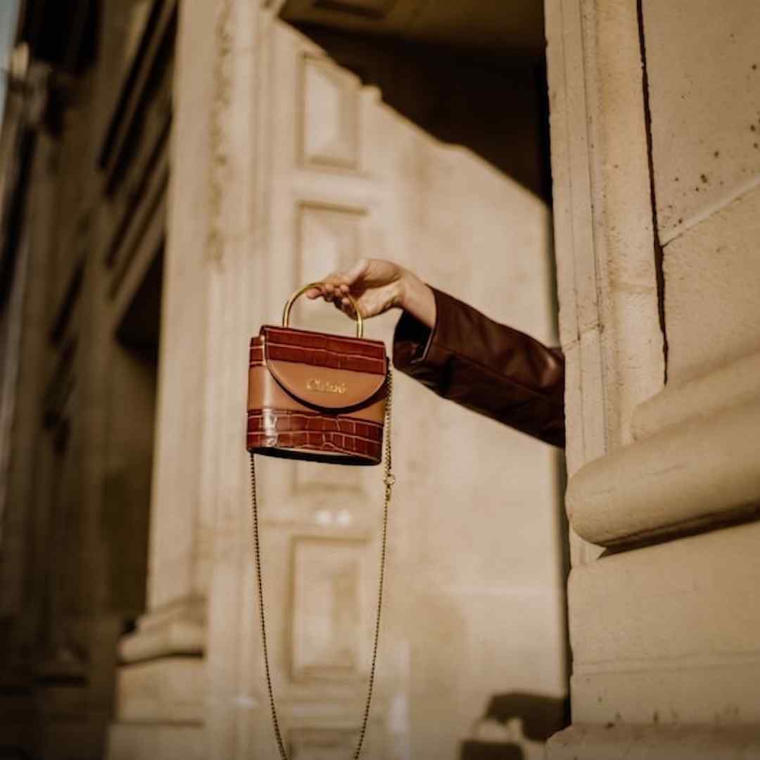 Luxury Petite Crossbody Bag with Elegant Gold Hardware